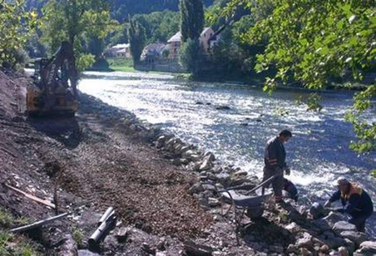 Sanacija dijela obale Vrbasa
