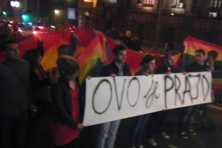 Haos u centru Beograda: Gej parada počela ispred Vlade Srbije