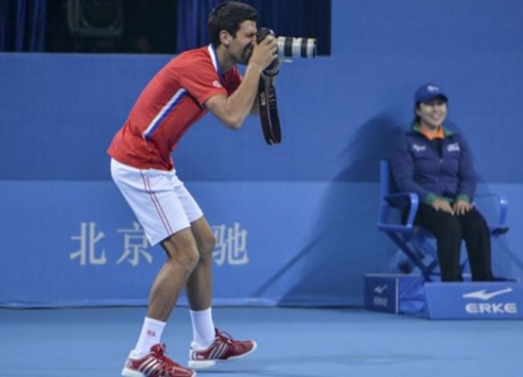 Novak Đoković otvorio Kina open i fotografisao publiku