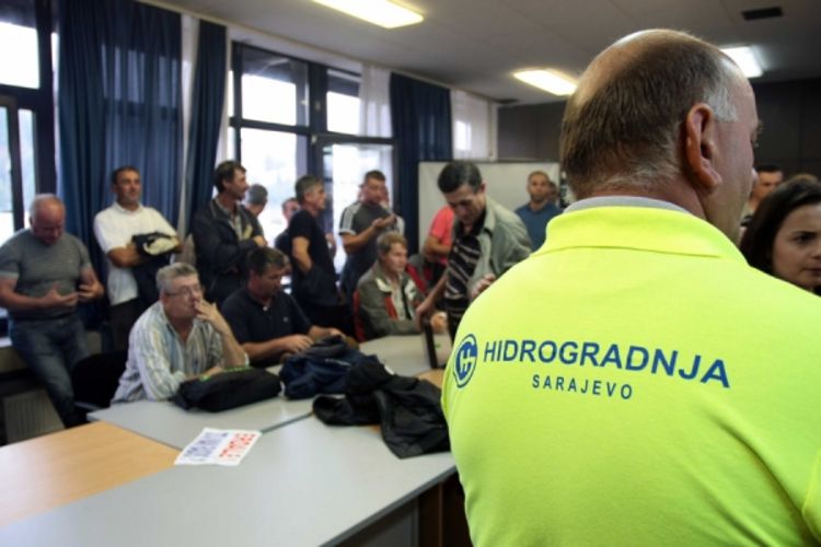 Radnici Hidrogradnje traže posao i 55 miliona KM