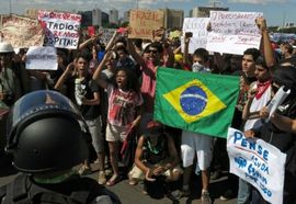 Sukobi policije i demonstranata u Brazilu