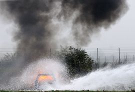 Vatrogasci na djelu: Feniks 13 oživio banjalučki Aerodrom