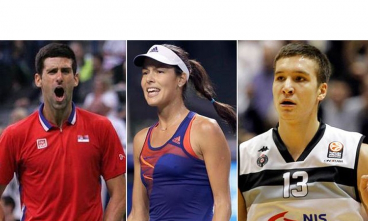 Nole, Ana i Partizan najbolje iz Srbije