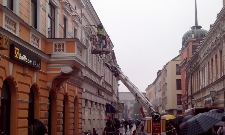 Banjaluka: Čišćenje fasade u Gospodskoj ulici