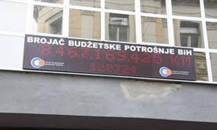 Institucije u BiH u 2014. troše 7 KM po sekundi više nego lani