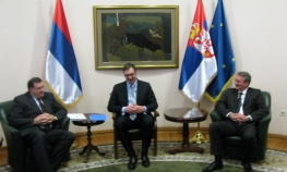 Počeo sastanak Dodika i Bosića s Vučićem