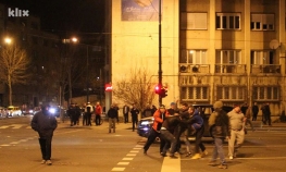 Manji sukob nakon demonstracija u Sarajevu