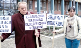 Protest porodice ubijene Vladislave Červenko