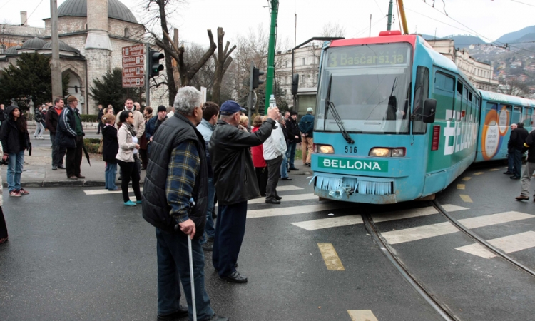 Ponovo blokiran saobraćaj u centru Sarajeva