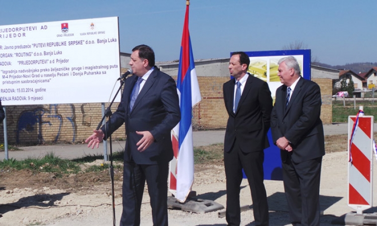 Dodik: Vlast Srpske vodi računa o razvoju Prijedora