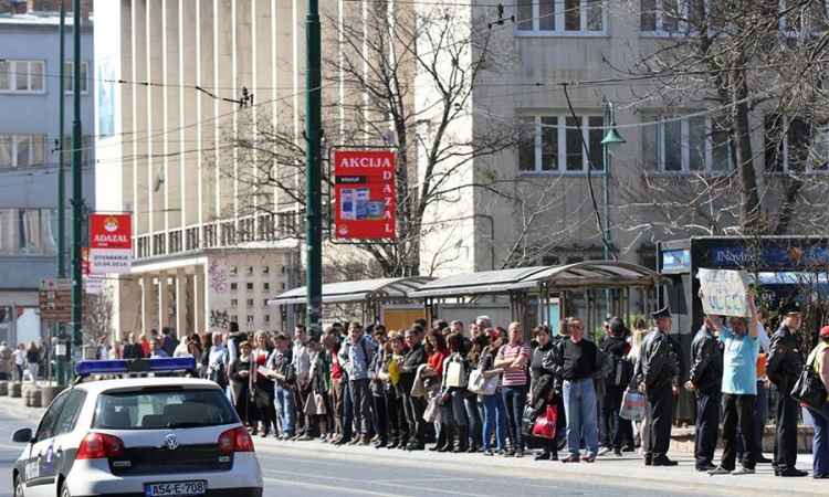 Građani se razišli ispred zgrade Predsjedništva BiH