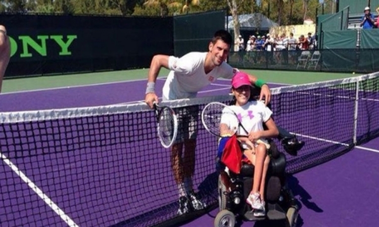 Đoković igrao tenis s oboljelom djevojčicom