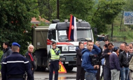 Radnici Lole u Lešku na sjeveru KiM blokirali put