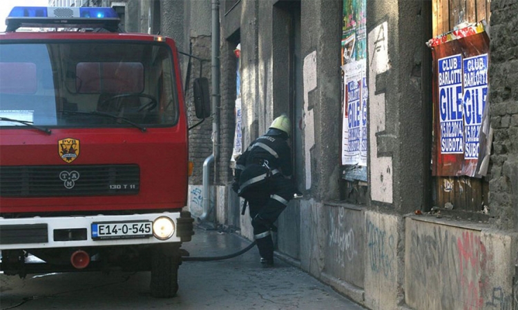 Požar u skladištu fakulteta u Zagrebu