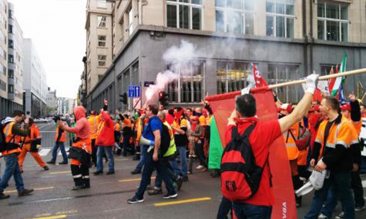 Sukobi demonstranata i policije u Briselu