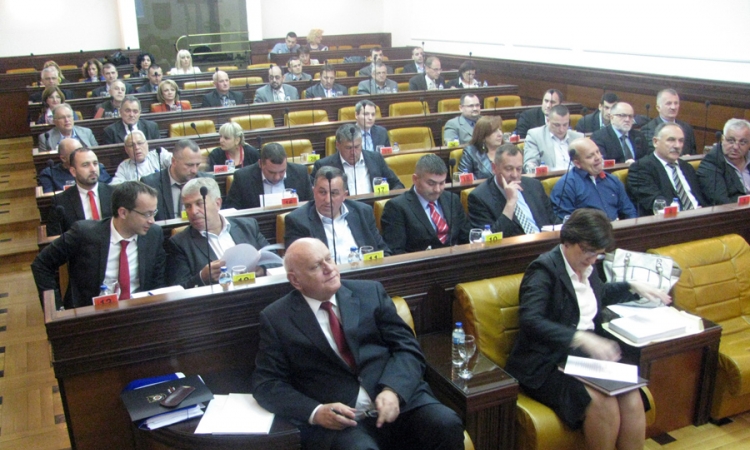 Aleksandru Bocan-Harčenku ključ grada Banjaluka