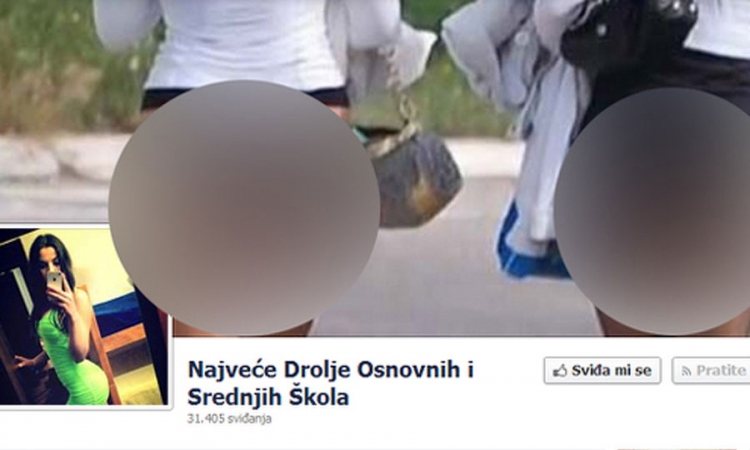 Obrisana Facebook stranica sa golišavim fotografijama maloljetnica