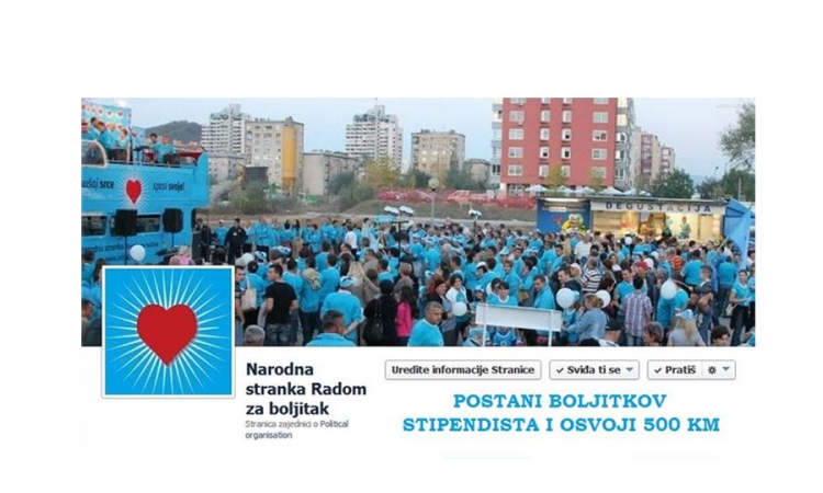Boljitak za lajk na Facebooku nudi 500 KM