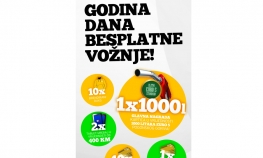 Izvlačenje nagrada za "Godinu dana besplatne vožnje" u subotu