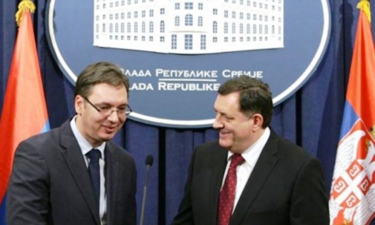 Počeo sastanak Dodika i Vučića