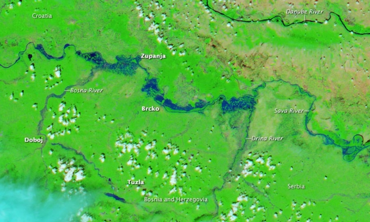 NASA snimila poplave iz svemira