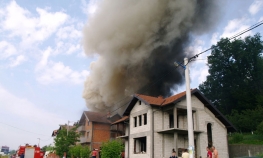 Vatra progutala magacin spužvi