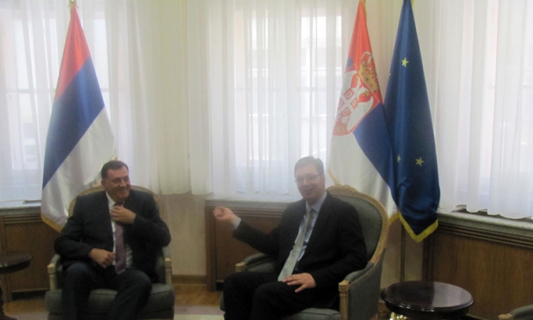 Počeo sastanak Dodika i Vučića