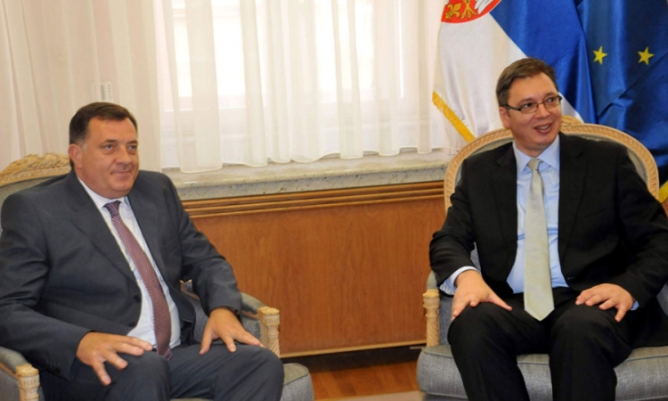 Počeo sastanak Dodika i Vučića