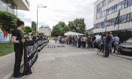  Protesti ispred zgrade UN-a u Sarajevu, podrška narodu Gaze