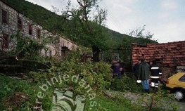Kod Trebinja nevrijeme oštetilo krovove kuća