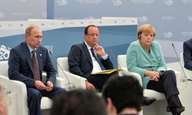 Putin, Oland i Merkelova za prekid vatre u Ukrajini