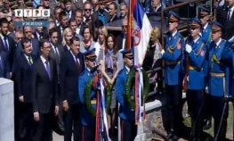 Vućić i Dodik položili vijence na spomenik junacima Cerske bitke