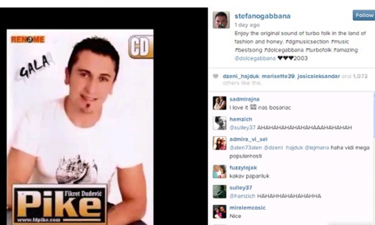 Dolče i Gabana slušaju turbo folk