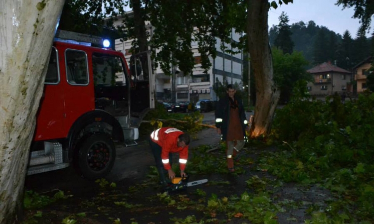 Potopljene kuće, vjetar rušio stabla