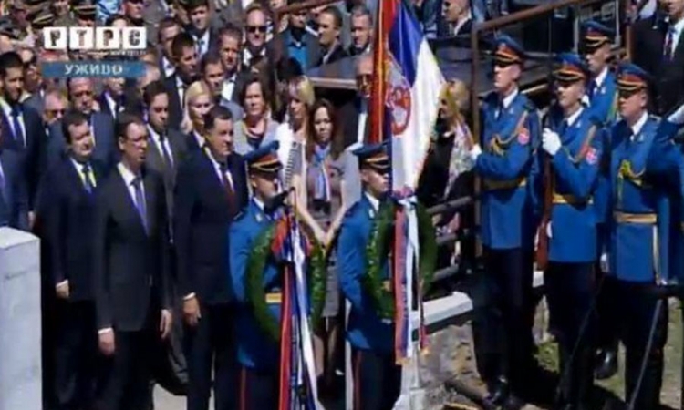 Vućić i Dodik položili vijence na spomenik junacima Cerske bitke