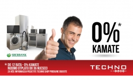 Kupovina na rate bez kamata i naknada u "Techno Shop" prodajnim ...