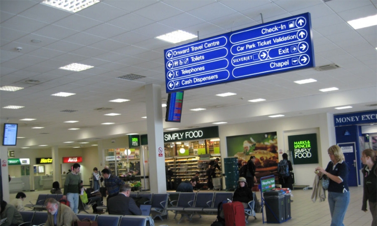 Evakuisan aerodrom "Luton"