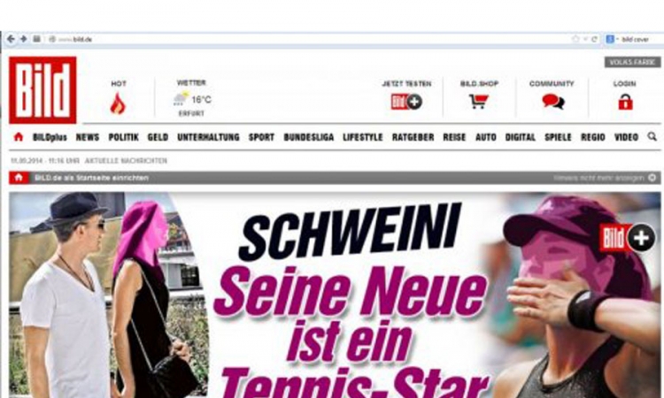Ana Ivanović u vezi sa Švajnštajgerom