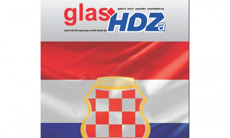Ustaška šahovnica na naslovnici "Glasa HDZ-a"