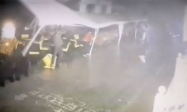 Pogledajte kako uragan nosi čovjeka kao da je pero