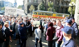 Protest advokata, blokiran centar Beograda