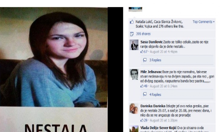 Nestala tinejdžerka Ivana pronađena mrtva