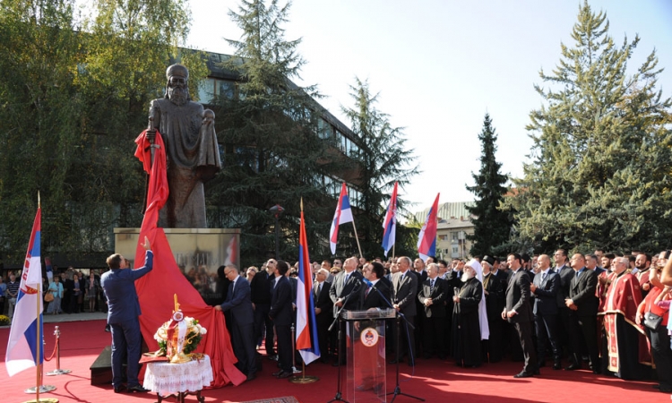 Otkriven spomenik Stefanu Nemanji u Banjaluci