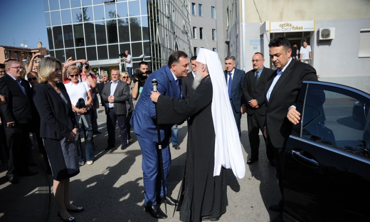 Dodik razgovara sa patrijarhom srpskim