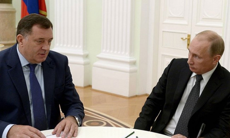 Dodik na radnom ručku sa Putinom 