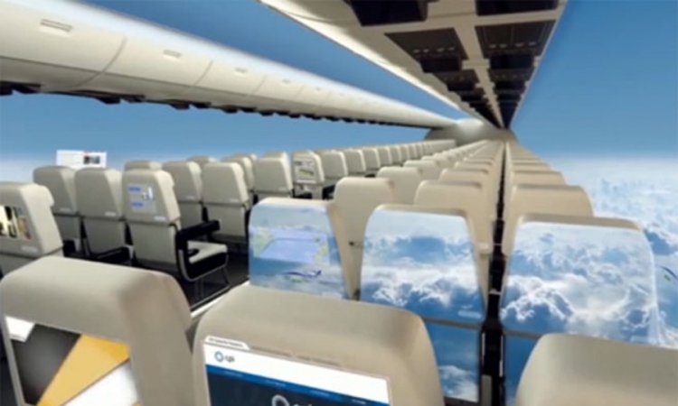 Uskoro ćemo letjeti avionima koji nemaju prozore