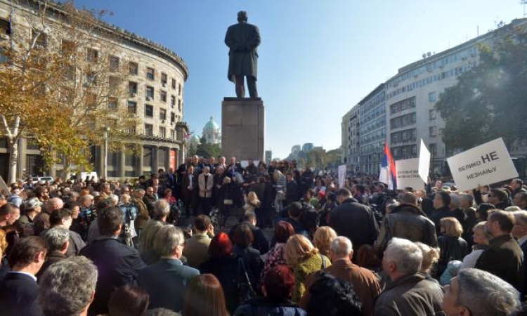 Advokati protestuju u Beogradu