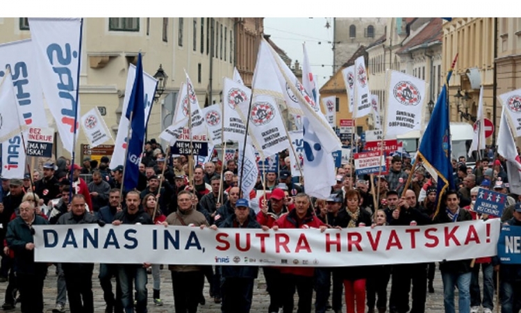 Protest radnika "Ine"