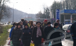 Radnici ponovo krenuli ka granici