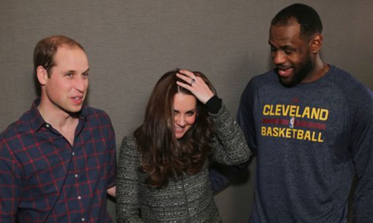Lebron Džejms prekršio kraljevski protokol i zagrlio Kejt Midlton